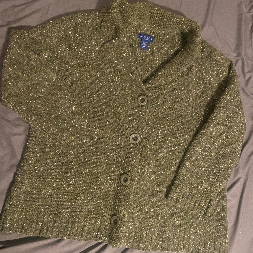 Karen Scott cardigan size 2x